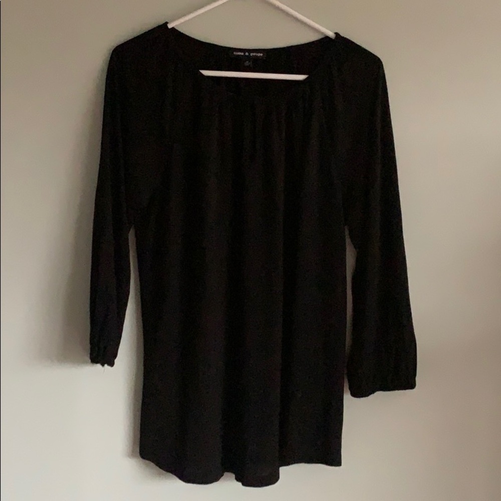 Simple Black Blouse